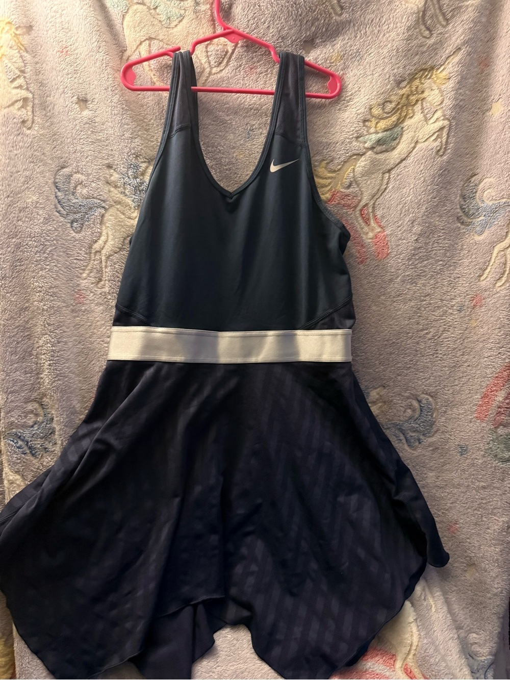 Nike Black and White Girls' Athletic One-Piece Skirted Bodysuit